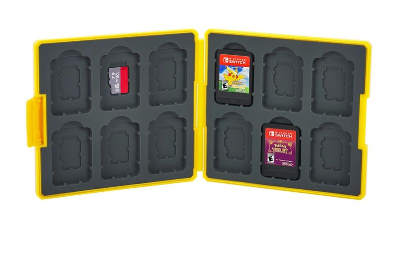 Yellow Mario Game Storage Case Compatible with Nintendo Switch - 12-in-1