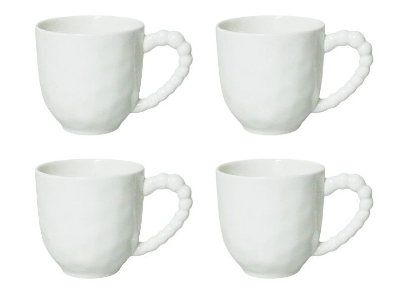 George &amp; Mason Dita Porcelain Mug - 300ml 4-Piece White
