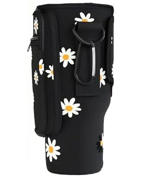 Water Bottle Carrier Bag with Adjustable Strap for 40 oz Stanley Cup