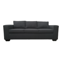 Oh So Suite Charcoal 3 Seater Square Arm Sofa