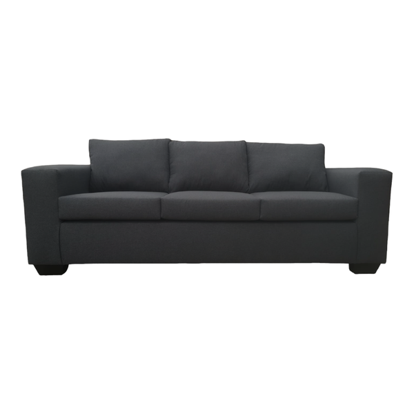 Oh So Suite Charcoal 3 Seater Square Arm Sofa image