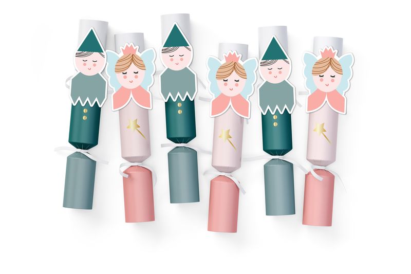 Holly &amp; Ivy Christmas Crackers - Boutique Elf &amp; Fairy Character