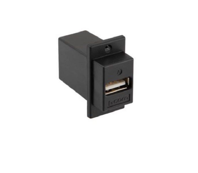 L-Com (ECF504B-UAB) USB Adapter, USB Type A, USB Type B Receptacle, USB 2.0