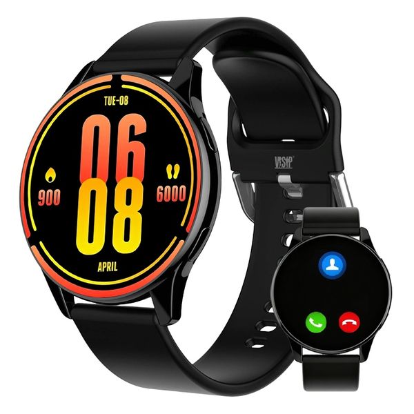 Black Smartwatch Built for Fitness Tracking, Health Monitoring &amp; Daily Wear