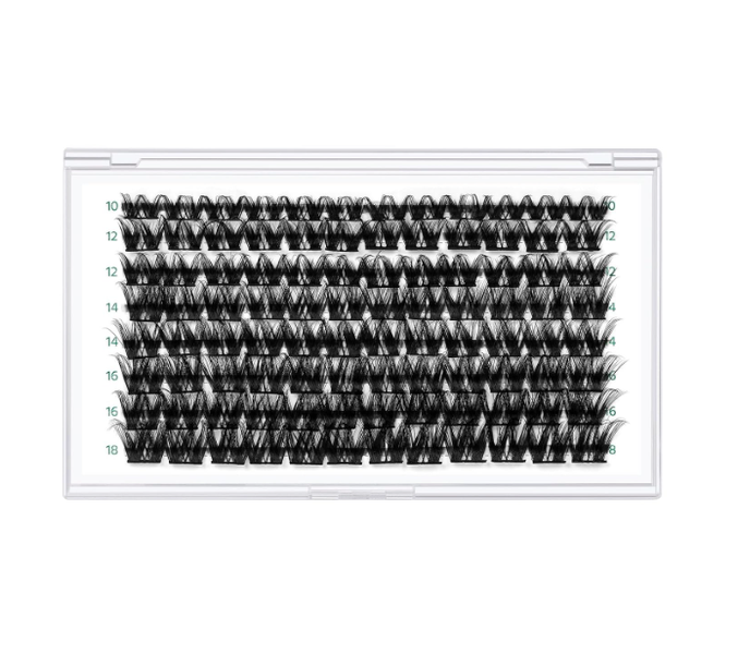 Lash Clusters,96 Pcs Cluster Lashes D Curl 10-18MIX DIY Lash Extensions