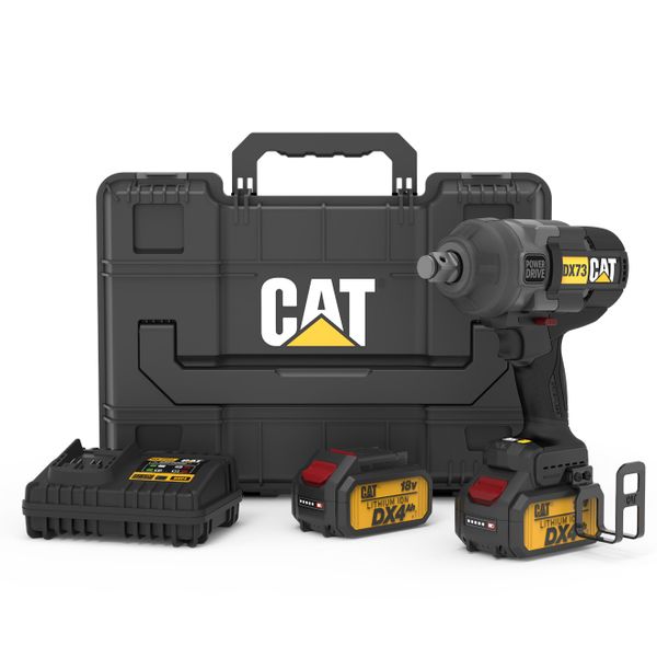 CAT 3/4" Impact Wrench 1700N.m kit 18V includes 2 x 4Ah &amp; 1 x Charger
