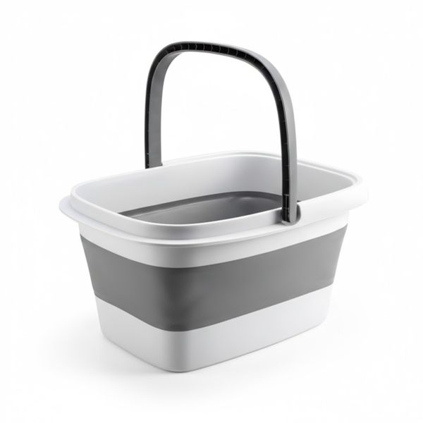 15L Collapsible Foot Basin With Handle And Massage Acupoint