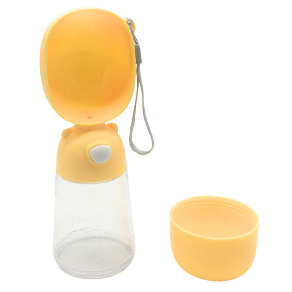 2-in-1 Travel Pet Water Bottle and Food Bowl for Dogs and Cats