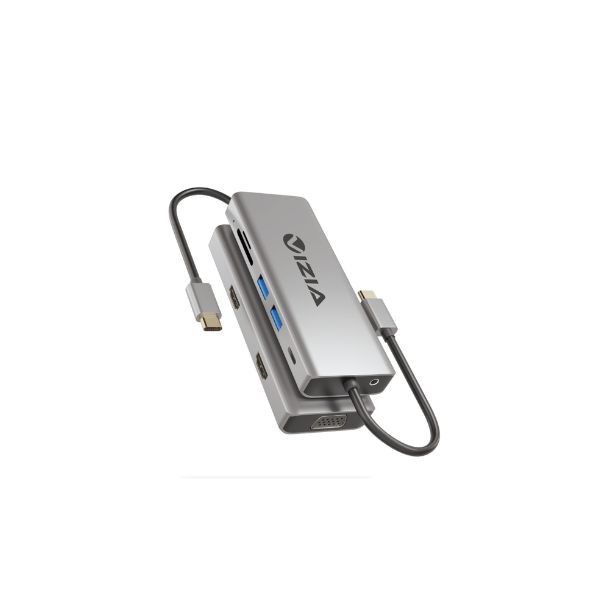9-in-1 USB-C Hub Dual HDMI 4K Docking Station with Power Delivery.