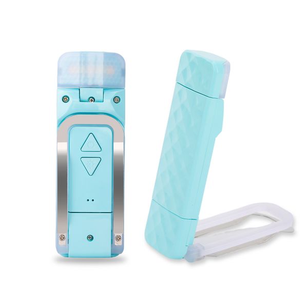 USB Rechargeable Book Light Dimmable Clip-On Lamp with Double LED