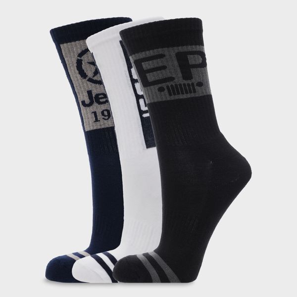 Jeep 3 Pack Crew Sock