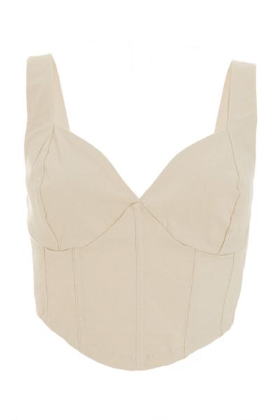 Quiz Ladies - Stone Corset Crop Top