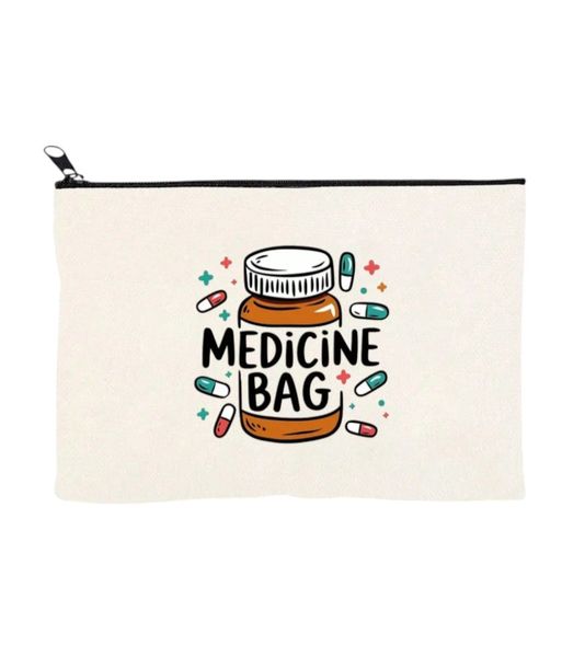 1 Piece - Compact Medicine Pouch - Multicolor