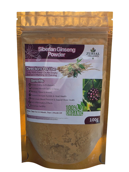 Zurial Org Siberian Ginseng Powder 100g
