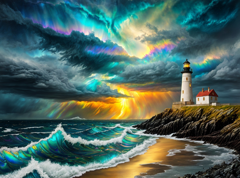 Modern Canvas Wall Art Home Decor- Colourful Skies