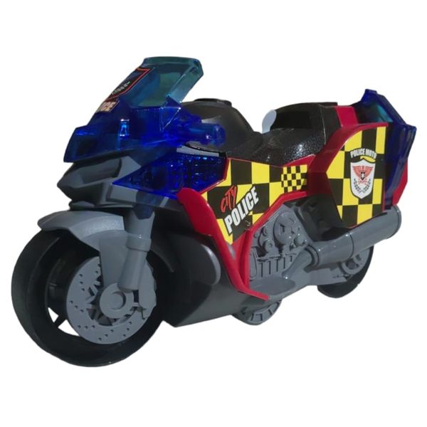 Kids-Multifunction Simulation Police Motorcycle Toy with Lights &amp; Sounds