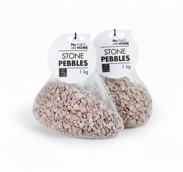 No Place Like Home Peach Riverstones 1 kg Decorative Pebbles - 2 Pack