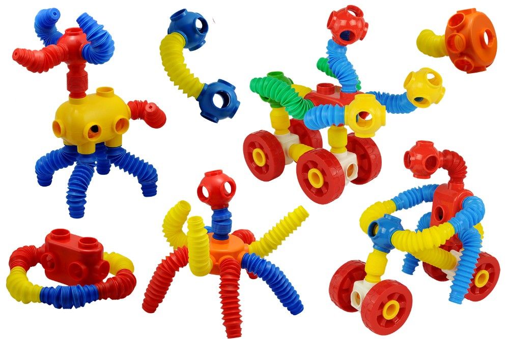 Stretch Tubes and Construction Connectors with Wheels (45 Piece) Shop Today. Get it Tomorrow