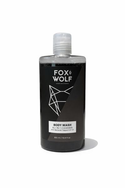 Fox &amp; Wolf - Charcoal and Peppermint Body Wash (300ml)