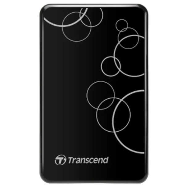 Transcend External Hard Drives - StoreJet 25A3K USB External Hard Drive 1TB