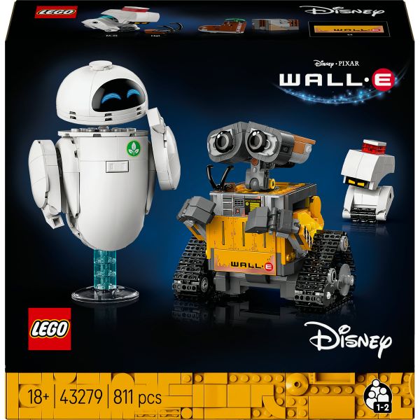 LEGO® Disney and Pixar WALL-E and EVE Animated Film Building Set 43279