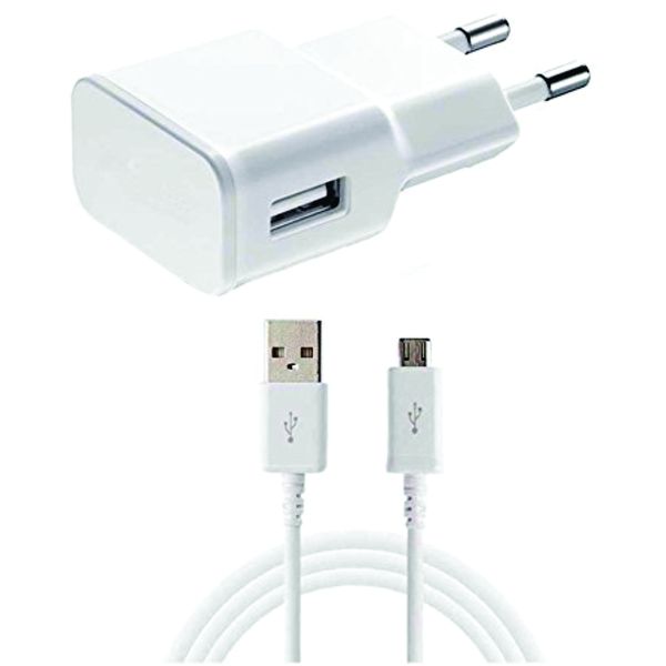 Samsung and Other Smartphone Charger (Micro USB Cable And Wall Adapter)