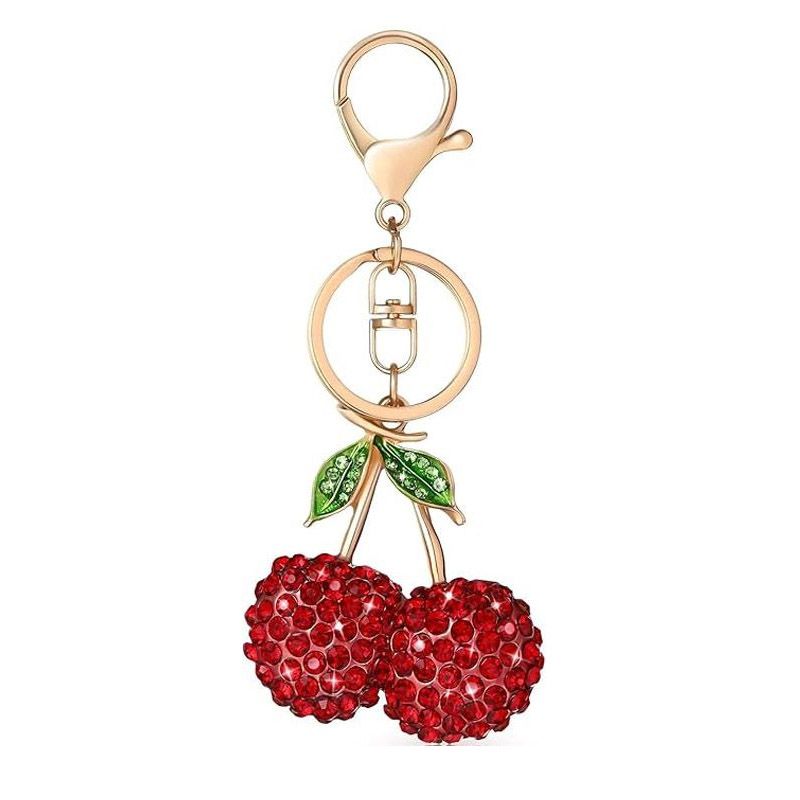 Cherry Charm Keychain, Cherry Bag Charm