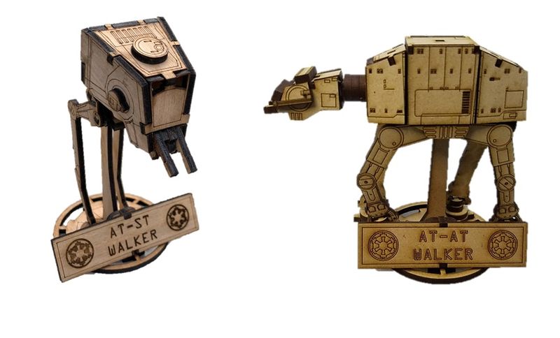 Empire Walker Mini 3D Puzzle Set Wooden 3D Model