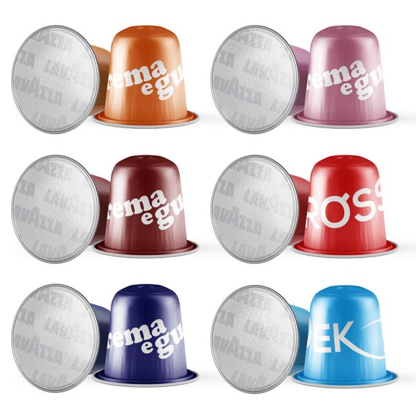Lavazza Full Range Variety - 60 Aluminium Nespresso compatible capsules