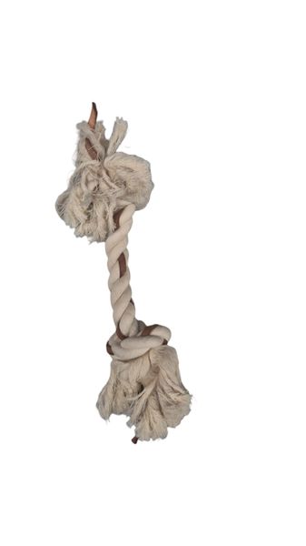 20cm Cowhide Rope Dog Chew Toy ,Durable and Fun for Pets