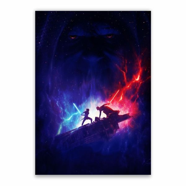 Rey VS Kylo Ren Darth Sidious Poster - A1