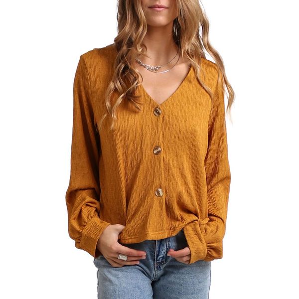 ONeill-Sunday Vibe Cardigan -Mustard Crinkle