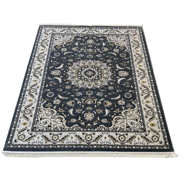 Aman Persian Exquisite Grey &amp; Beige Machine Made Area Rug - 290 x 200 cm