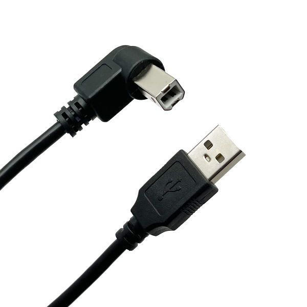 SlingTech Right Angled Printer Cable USB2.0 A Male to USB B Male - 30cm