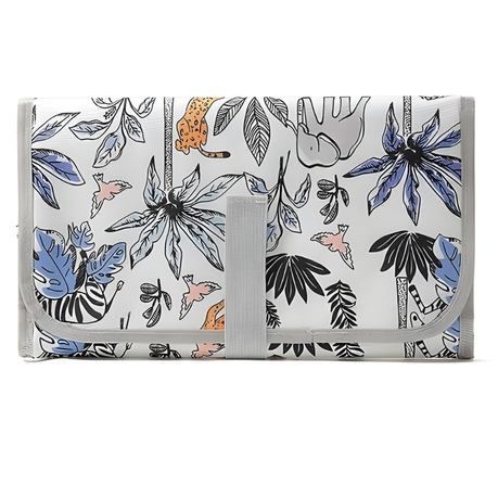 Bestby- Portable Baby Changing Mat /Diaper Pad with Storage-Jungle Paradise Image