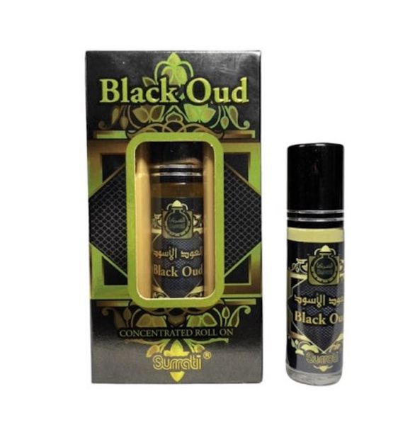 Surrati Black Oud Oil Perfume 6ml Non Alcoholic Concentrate Oil Black Oud