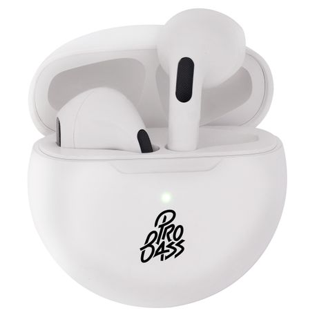 Pro Bass Future Series True Wireless Earphones with Charging Case - White Image