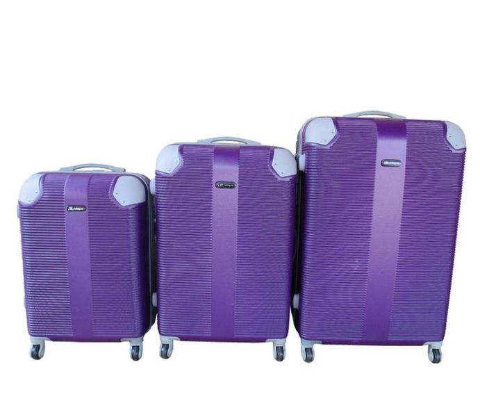 Acesa Quality 3 Piece Hard Outer Shell Protected Travel Luggage Set