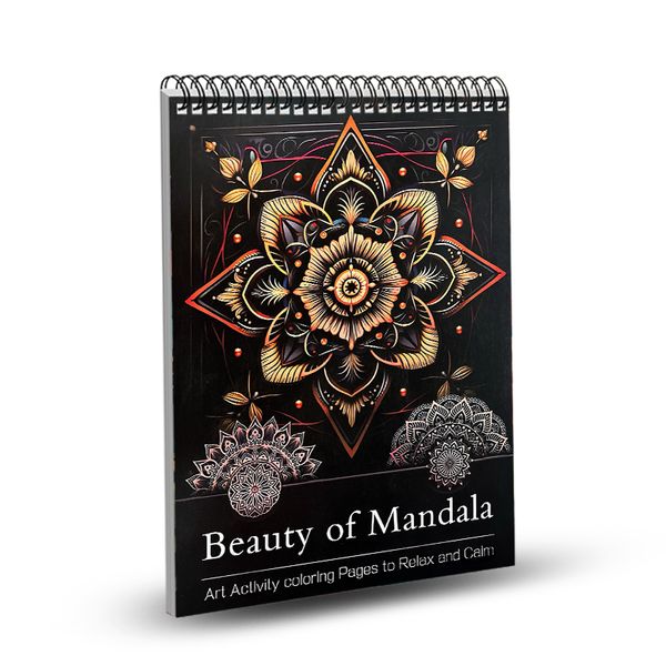 Mandala Coloring Book - Relax &amp; Relieve Stress, Easy to Color 24A010