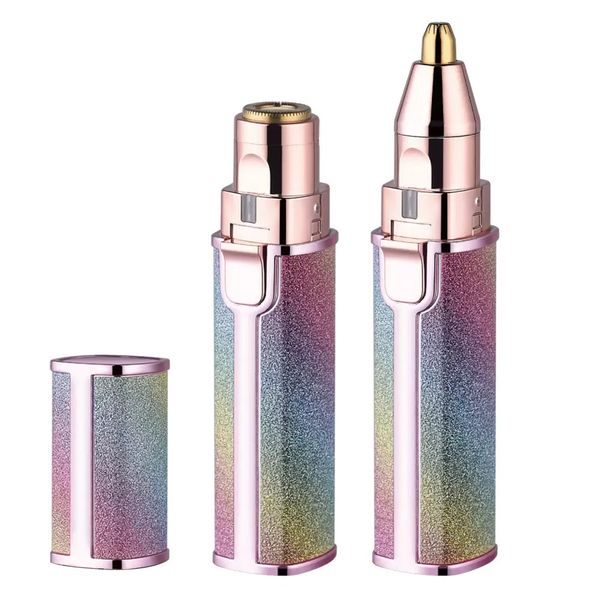2 in 1 Electric Eyebrow Trimmer, Facial Hair Remover Shaver for Ladies