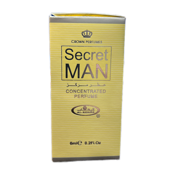 Al-Rehab Secret Man Roll On Attar Concentrated Perfume Oil 6ml (0.2Fl.Oz)