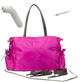 Newborn Baby Care Kit W Pink Nappy bag, Thermometer, 1ml Syringe | Shop ...