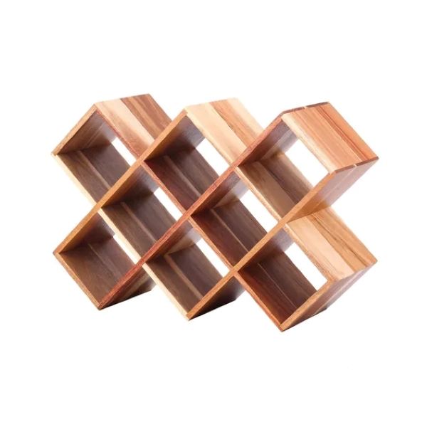 Wine Rack Acacia W43 X H29 X D14.5Cm