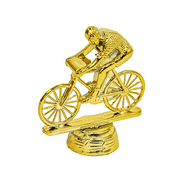 Gold Cycling Figurine Trophy with Base