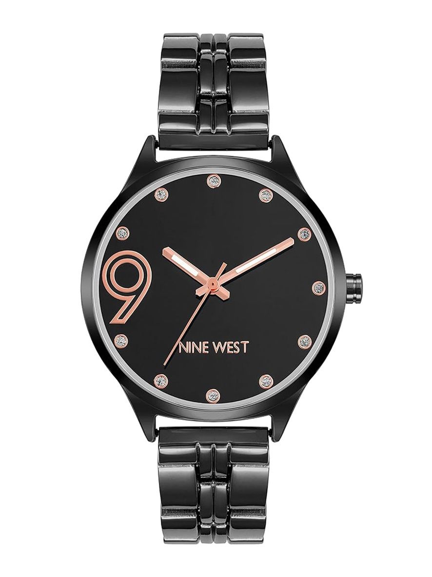 Nine West Women's Bracelet Watch Gunmetal Grey/Rose Gold Shop Today