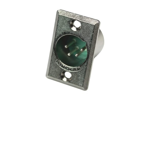 XLR-D4M 4-Pin Male XLR Cable Connector with Locking Latch