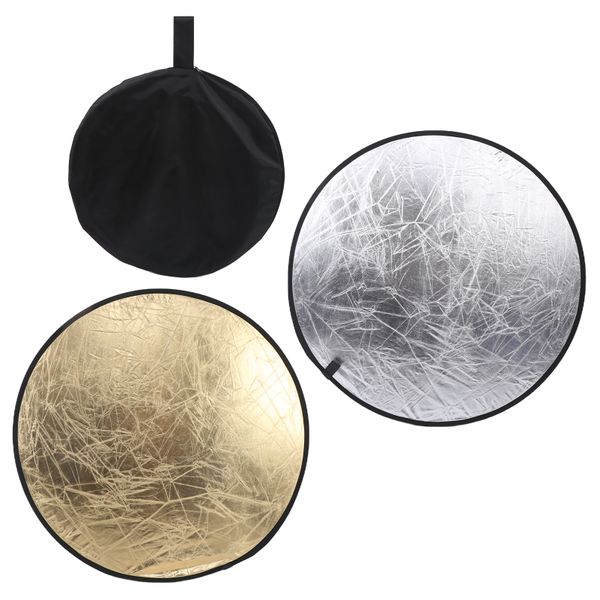 80cm Gold/Silver 2-in-1 Collapsible Photo Reflector