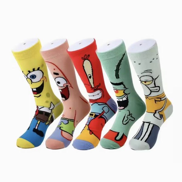 SpongeBob Themed Novelty Socks 5 pairs