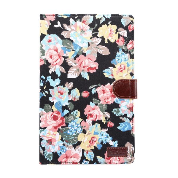 Flower Faux Leather Flip Case for Samsung Galaxy TAB S6 Lite