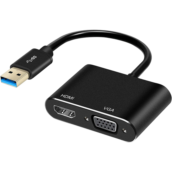 USB 3.0 To VGA+HDMI Video Adapter - SD